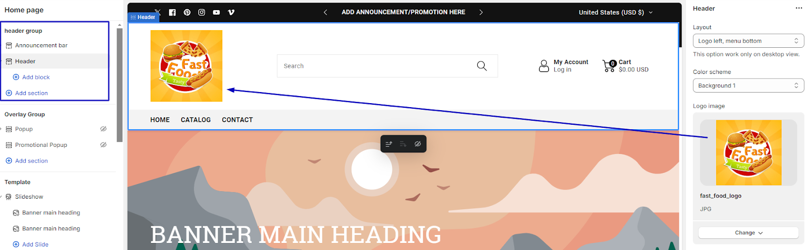 Customize the Viola theme Shopify 1